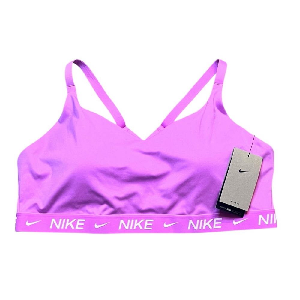 Nike Indy Women's 1X Light Support Padded Adjustable Sports Playful Pink NWT